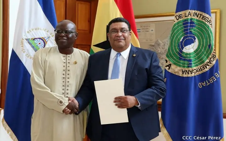 Nicaragua acredita a Embajadores de las República de Ghana y Nigeria