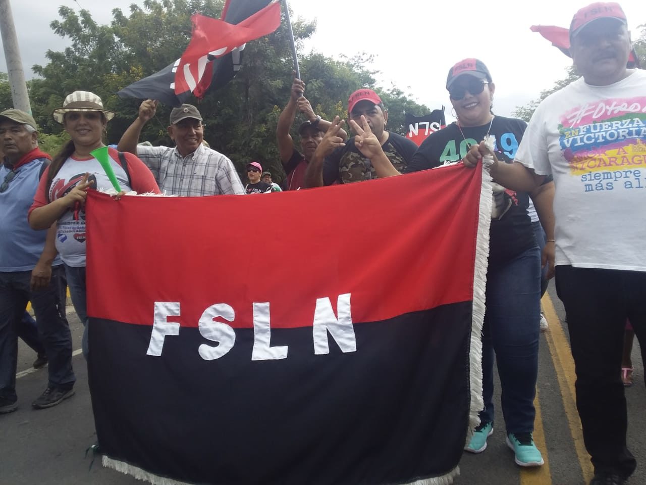 Familias somoteñas participan del Repliegue hacia Santa Rosa