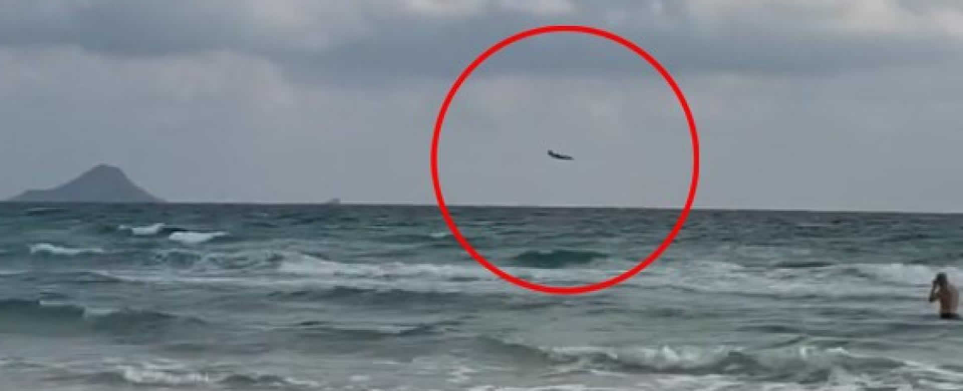 Avión de la Fuerza Aérea de España se estrella en el mar Mediterráneo