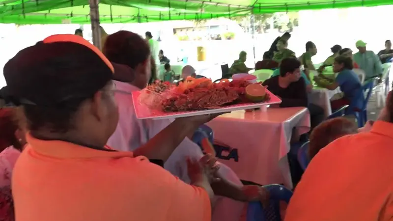 Gran feria del mar en la Plaza 22 de Agosto, Managua