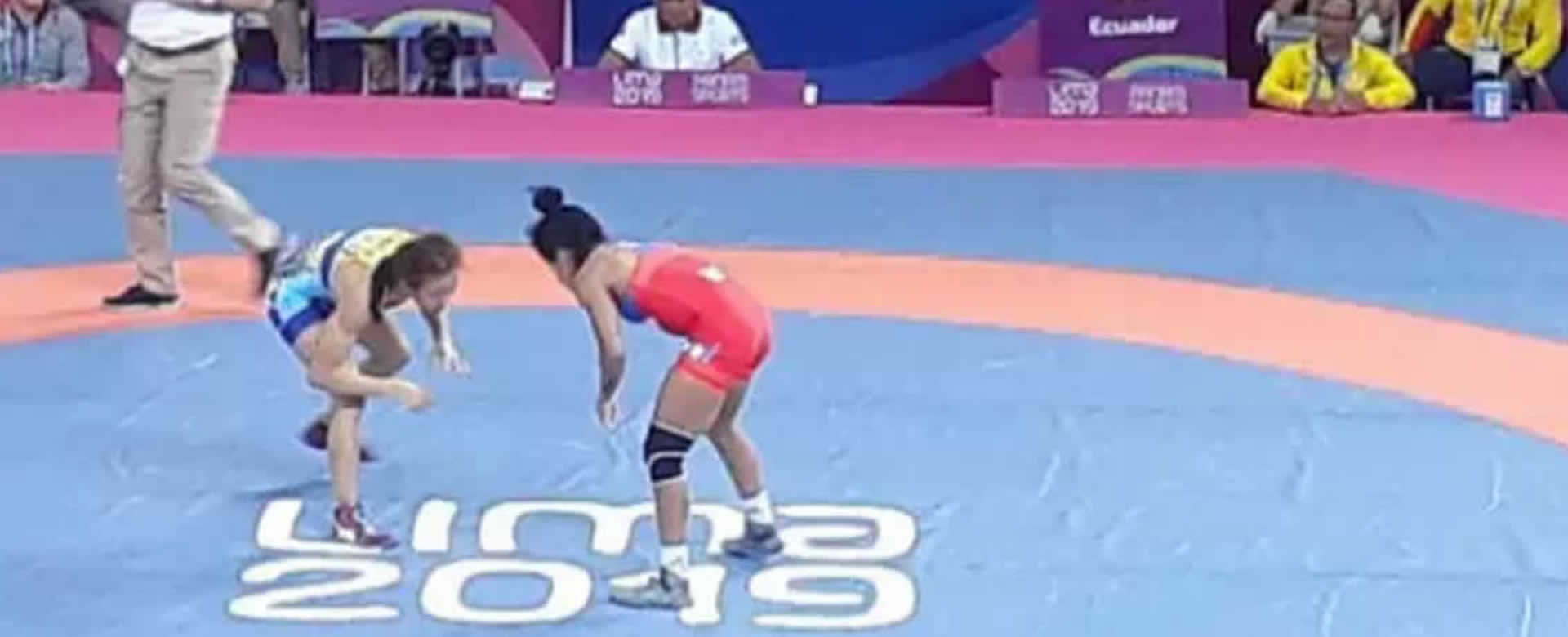 Luchadora jinotepina disputó medalla de bronce en Lima 2019