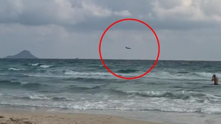 Avión de la Fuerza Aérea de España se estrella en el mar Mediterráneo