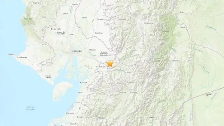 Ecuador registra un terremoto de 5,0 grados de magnitud