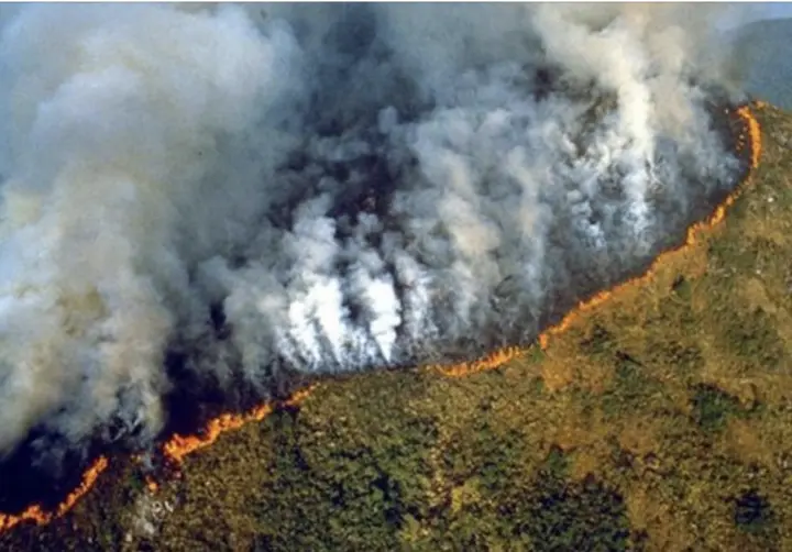 Fotos virales NO corresponde al actual incendio que consume la Amazonia