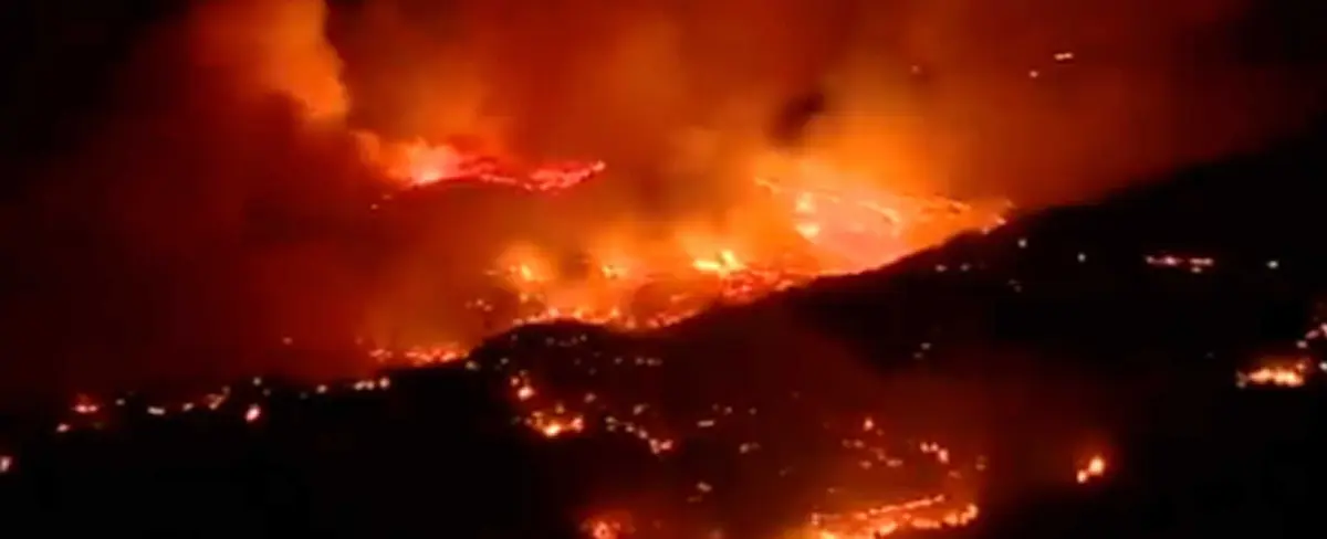 Más de mil personas evacuadas por incendio forestal en Gran Canaria