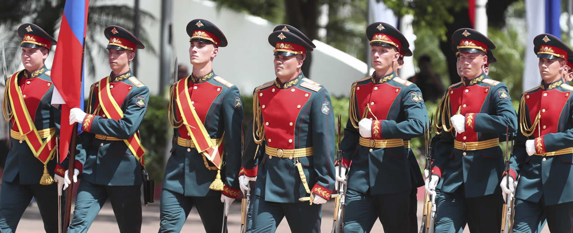 Desfile de academias nacionales y extranjeras en saludo al aniversario del Ejército de Nicaragua