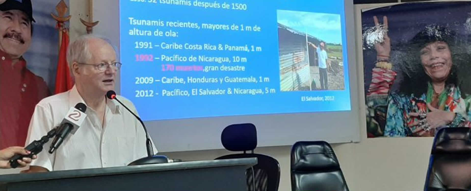 Expertos de INETER participan en seminario sobre tsunamis