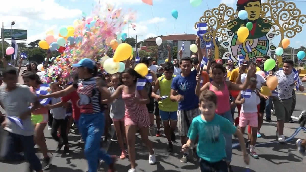 Juventud Sandinista realiza maratón de atletismo en saludo al mes patrio