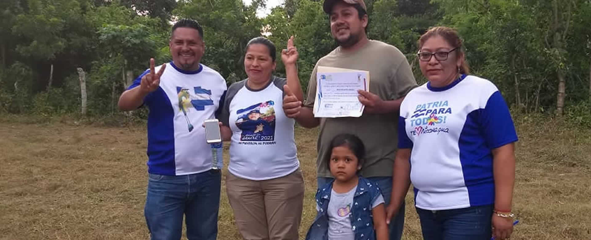 Masatepe: Familias reciben primeros lotes del programa Bismarck Martínez