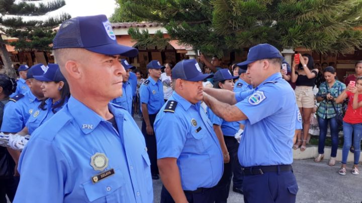 Policía Nacional de Madriz celebra el aniversario de su fundación con ascensos