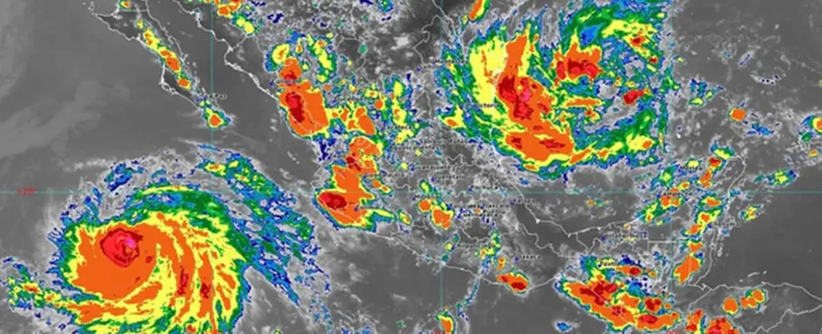Tormenta tropical Fernando toca tierras mexicanas