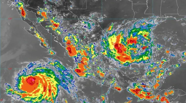 Tormenta tropical Fernando toca tierras mexicanas