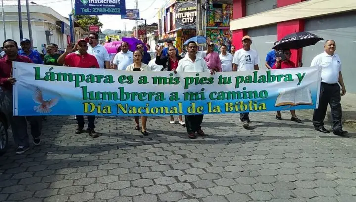Comunidades cristianas de Jinotega celebran el Día Nacional de la Biblia
