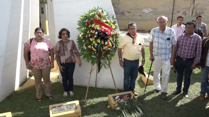 Militancia leonesa conmemora a los combatientes de Nandaime
