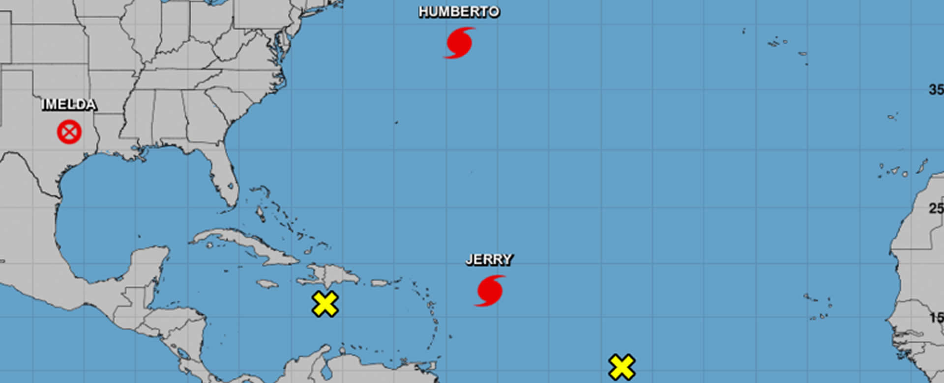 Seis tormentas simultaneas azotan las costas del Pacífico y el Atlántico
