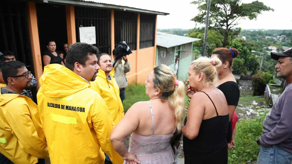 Alcaldía de Managua brinda soluciones a familias afectadas por lluvias