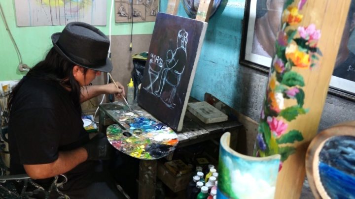 Artista plástico Feria Nacional Bambú
