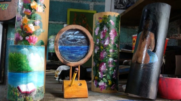 Artista plástico Feria Nacional Bambú