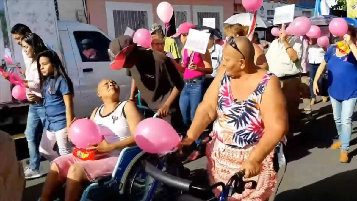 Carazo: Familias apoyan la lucha contra el cáncer de seno