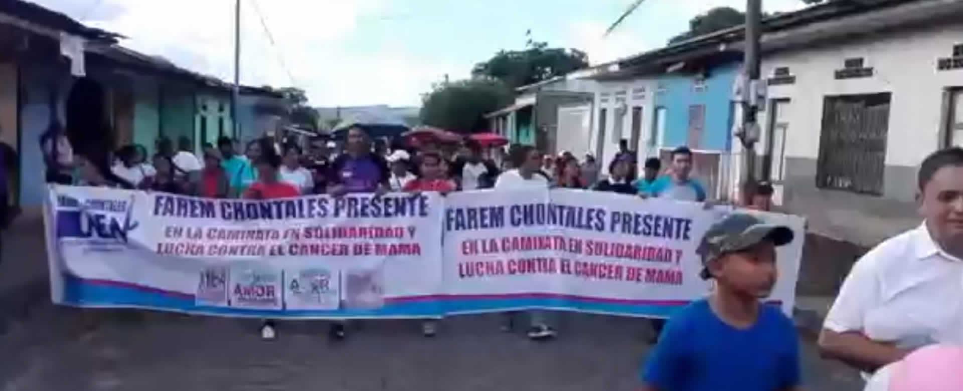 Juigalpa camina en solidaridad con las personas que luchan contra el cáncer