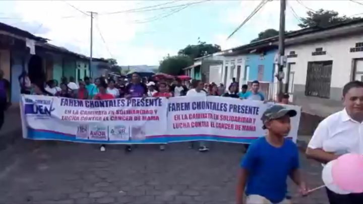 Juigalpa camina en solidaridad con las personas que luchan contra el cáncer  
