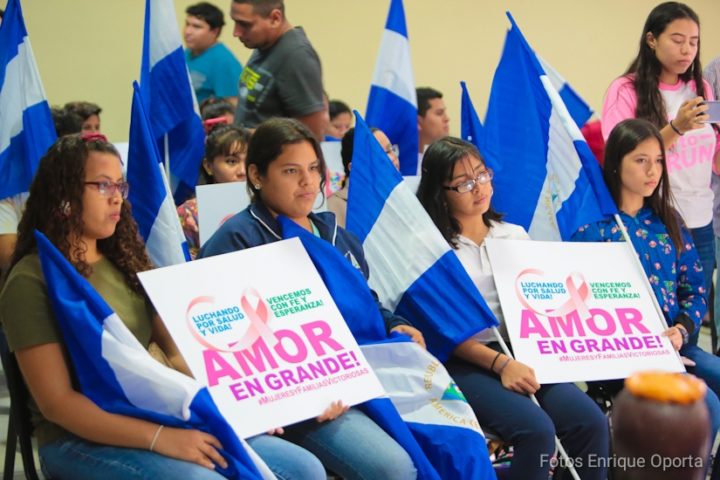 Juventud Sandinista conmemora el Día Mundial contra el cáncer
