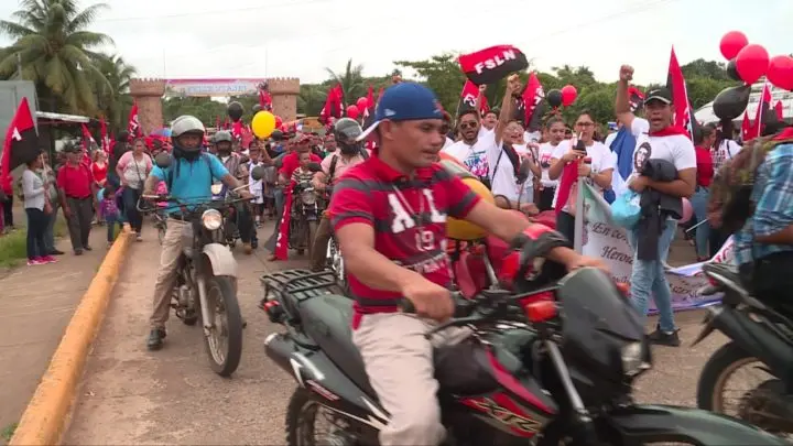 Militancia Sandinista homenaje carlos