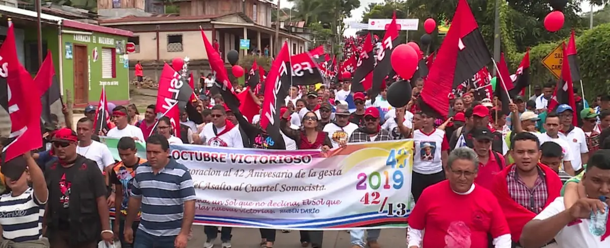 Militancia Sandinista rinde homenaje a los héroes de San Carlos