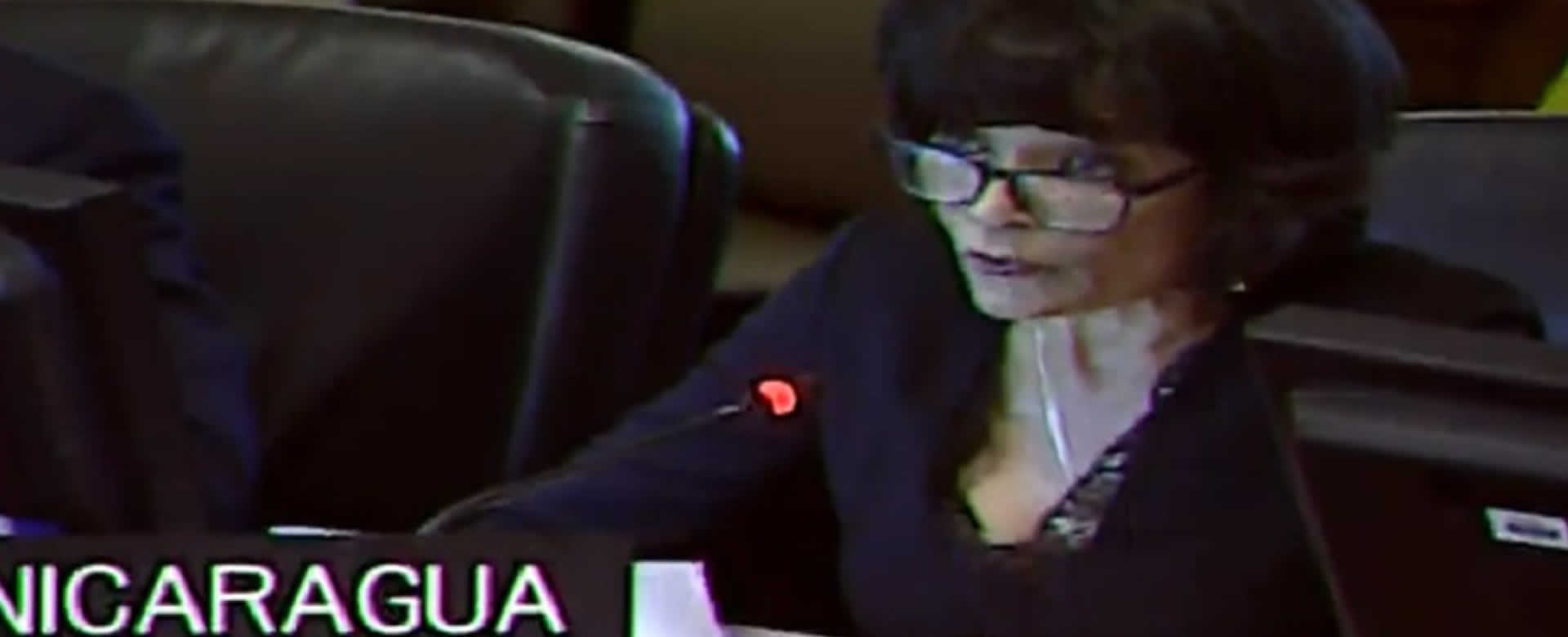 Nicaragua realiza intervención ante sesión extraordinaria de la OEA
