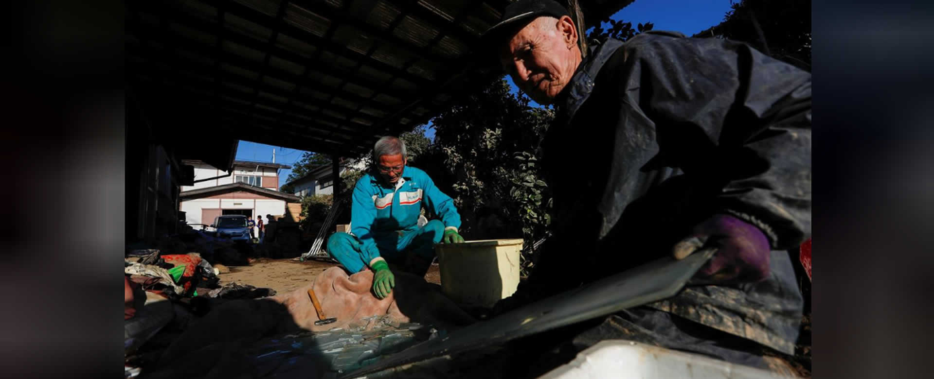 Viviendas de adultos mayores fueron destruidas por el tifón en Japón