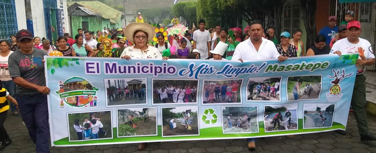 Promueven carnaval para el cuido del medio ambiente en Masatepe