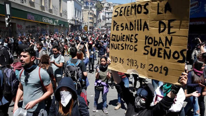 fallecimiento niño protestas chile