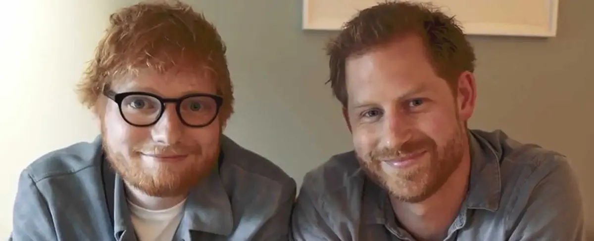 Ed Sheeran y el príncipe Enrique promueven salud mental