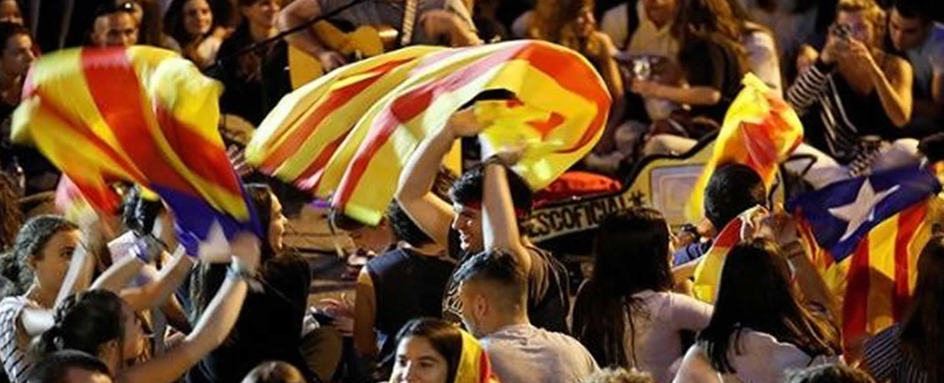 Manifestantes desarrollan Huelga General en Cataluña