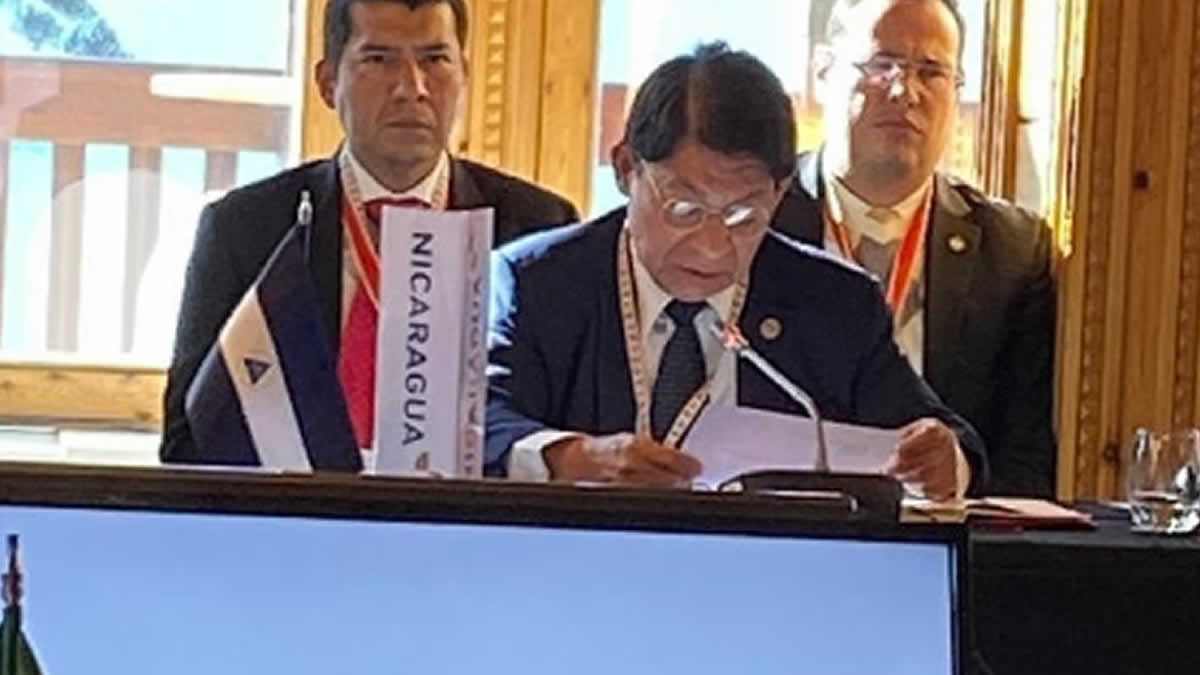 Canciller Denis Moncada ratifica principios de soberanía de los pueblos