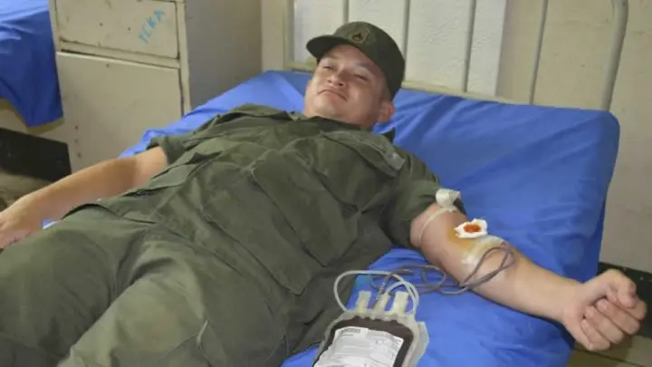 Ejercito de Nicaragua Dona Sangre en Chinandega