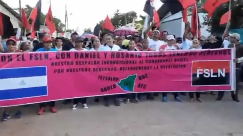 Familias de Juigalpa caminan en defensa de sus derechos humanos