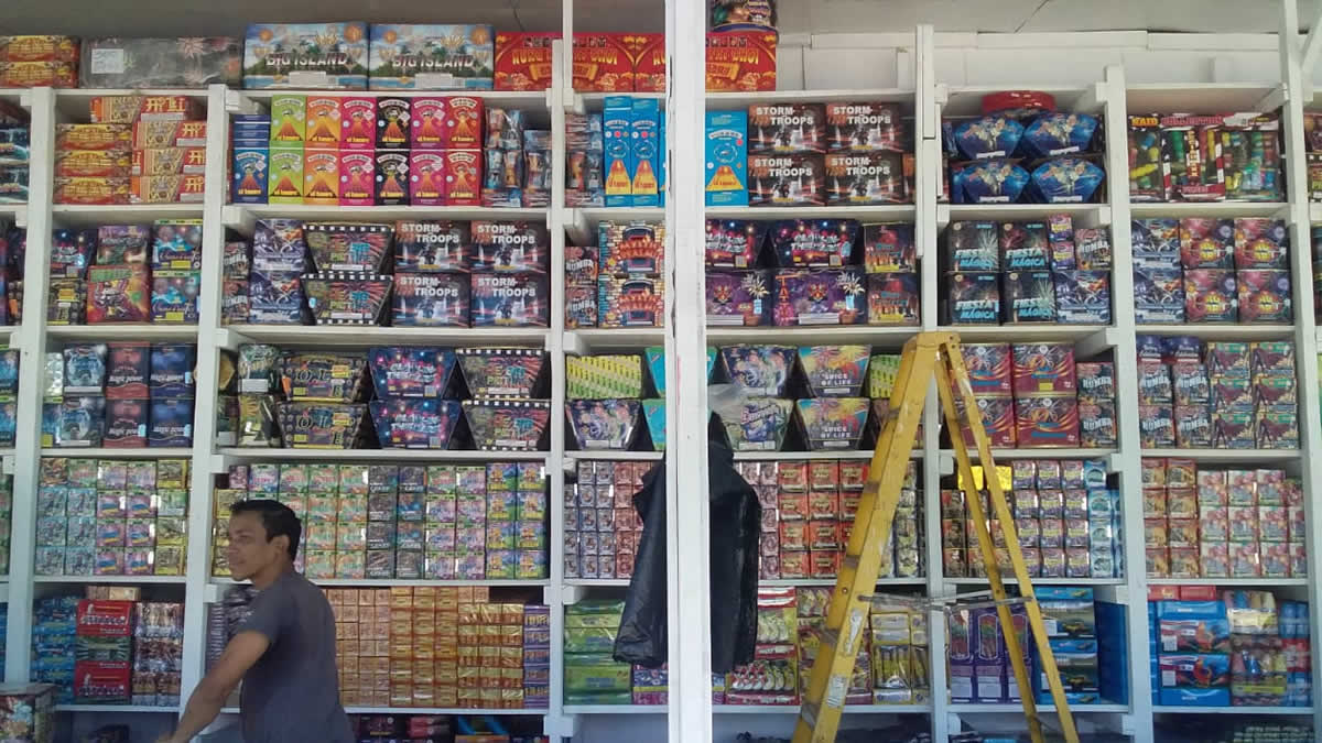 Listo los tramos de pólvora para las fiestas decembrinas y purísimas