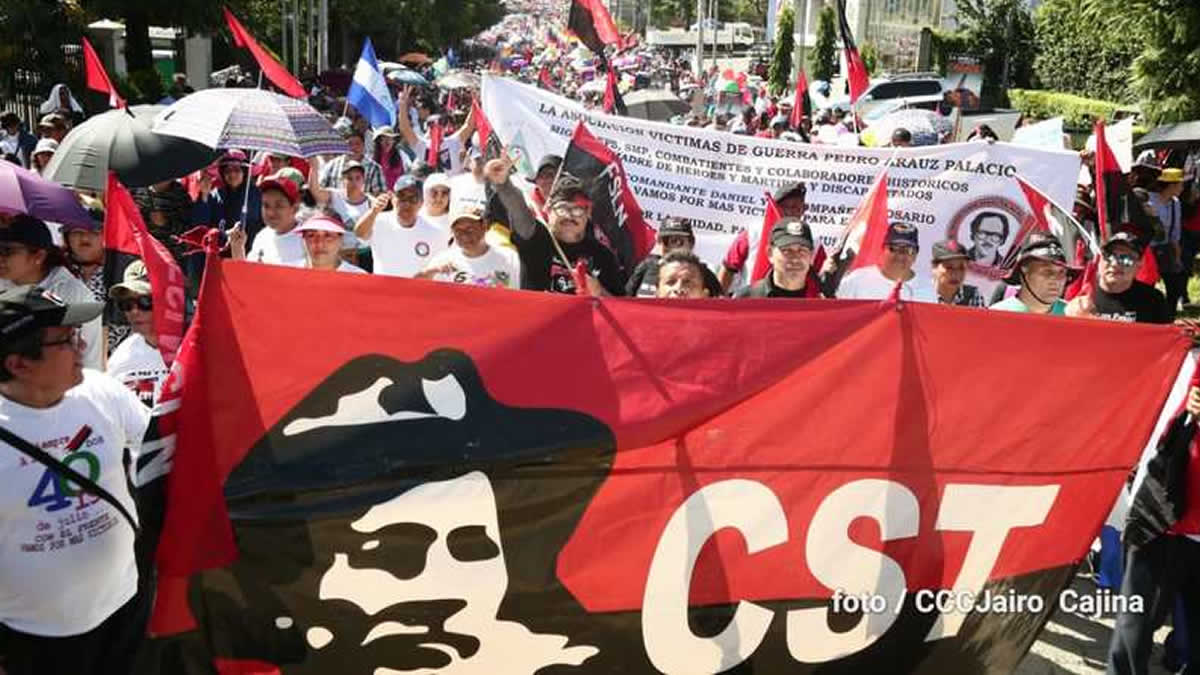 Miles de nicaragüenses caminan en solidaridad con Bolivia 