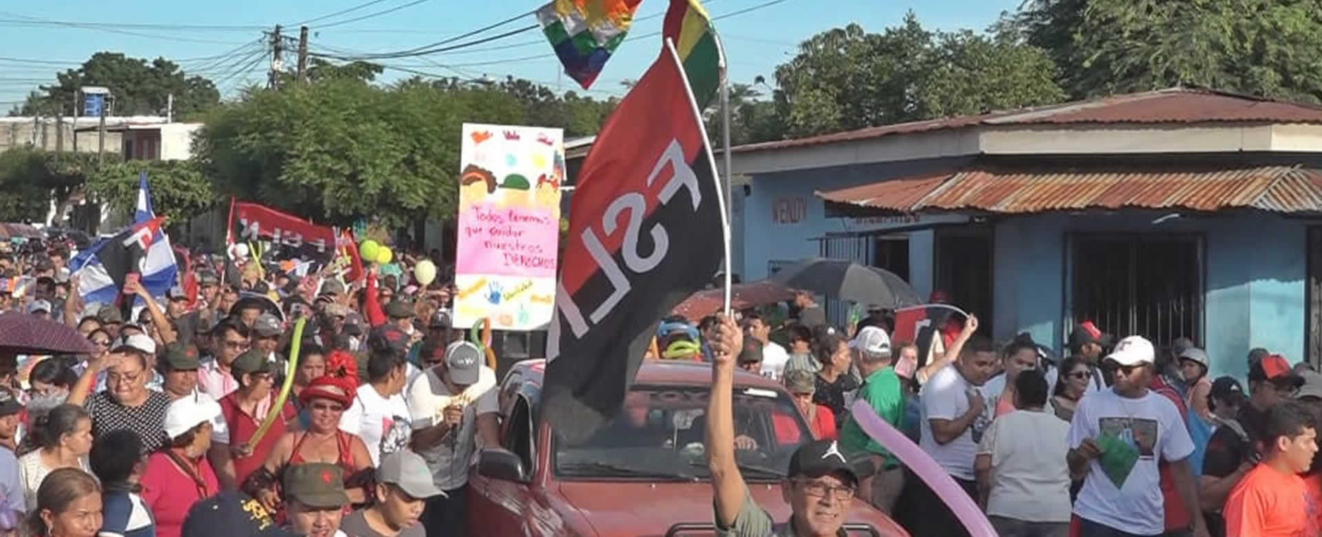 Militantes de León respaldan al pueblo hermano de Bolivia