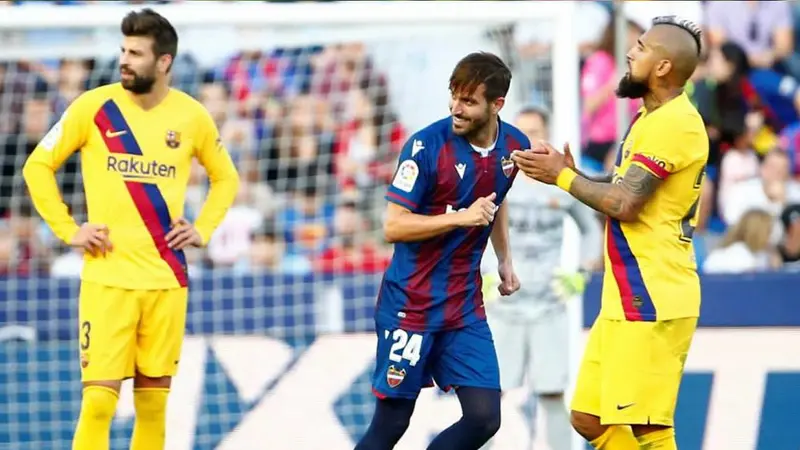 El Barcelona pierde ante el Levante y pone en duda su liderazgo en La Liga