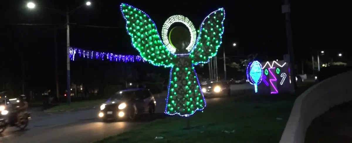 Rotondas y avenidas de Managua estarán llenas de luz y color en la navidad