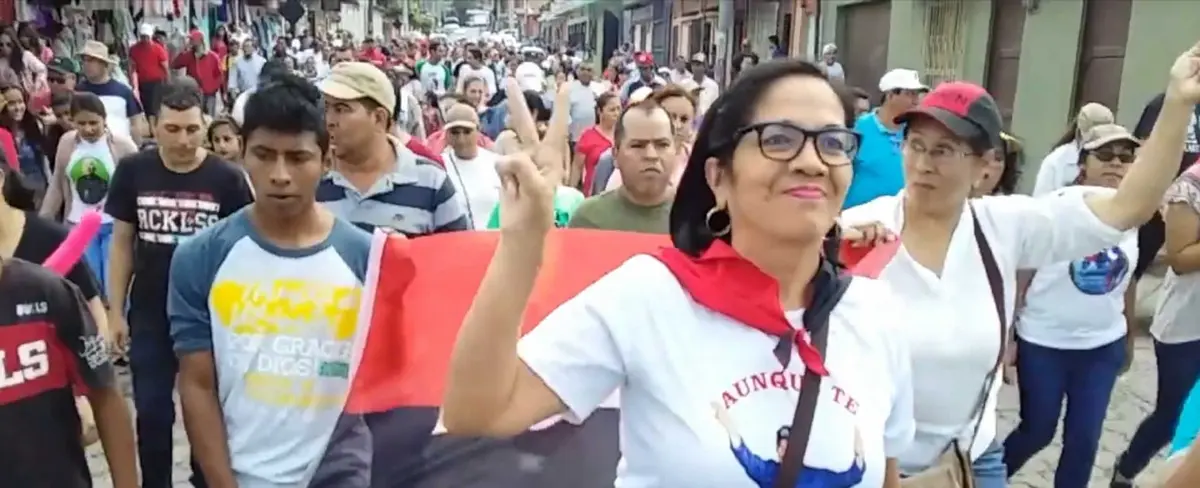 Familias de Jinotega caminan por la defensa de la Paz y los Derechos