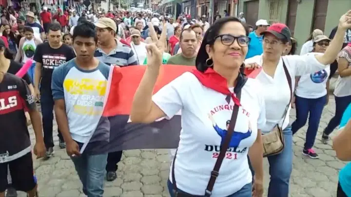 Familias de Jinotega caminan por la defensa de la paz y los derechos