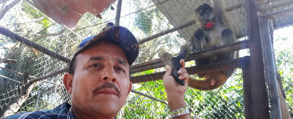 Don Marvin Narváez crea hogar para animales exóticos en Chinandega