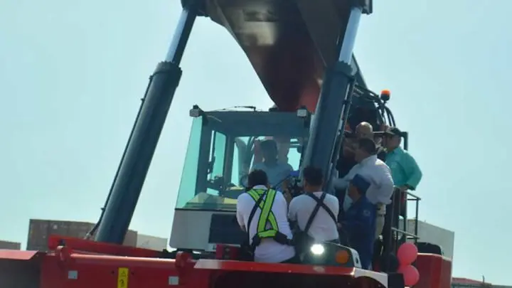 Empresa Portuaria inaugura tres nuevas maquinarias en el Puerto Corinto