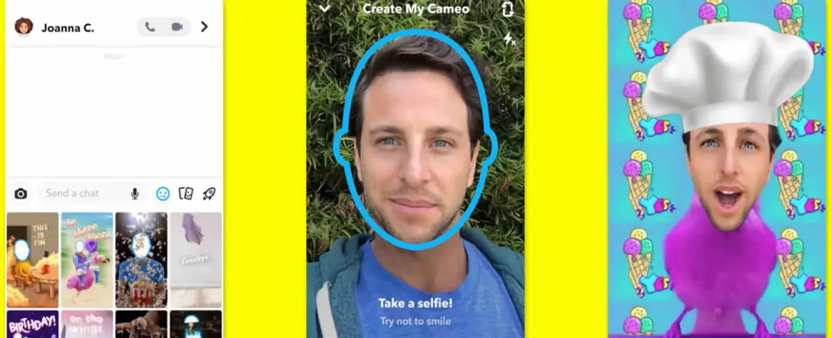 Snapchat crea la nueva función de hacer gifs con tu cara