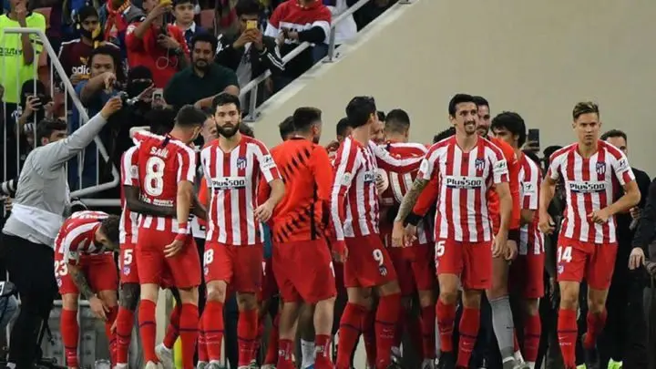 Atlético de Madrid pasa a la final de la Super Copa Española tras vencer al Barcelona