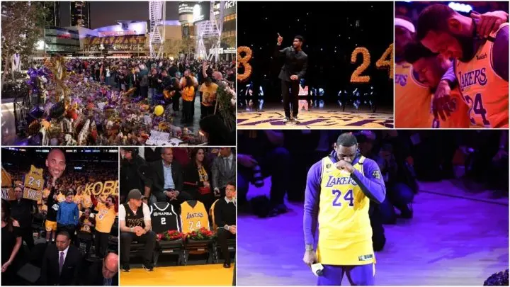 NBA Realiza sentido homenaje a Kobe Bryant