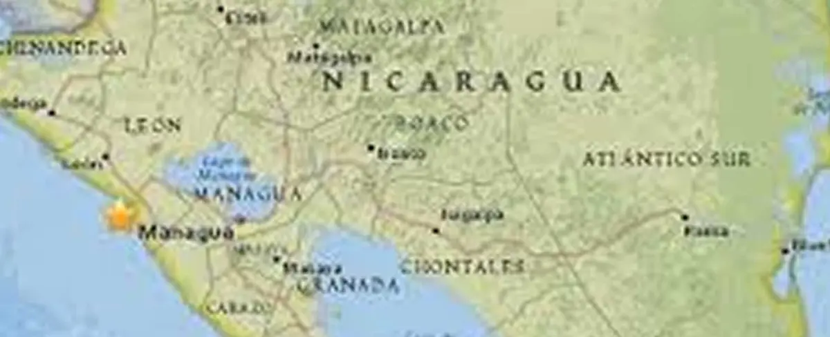 Sismo de magnitud 5.0 sacude las costas del pacífico de nicaragüense